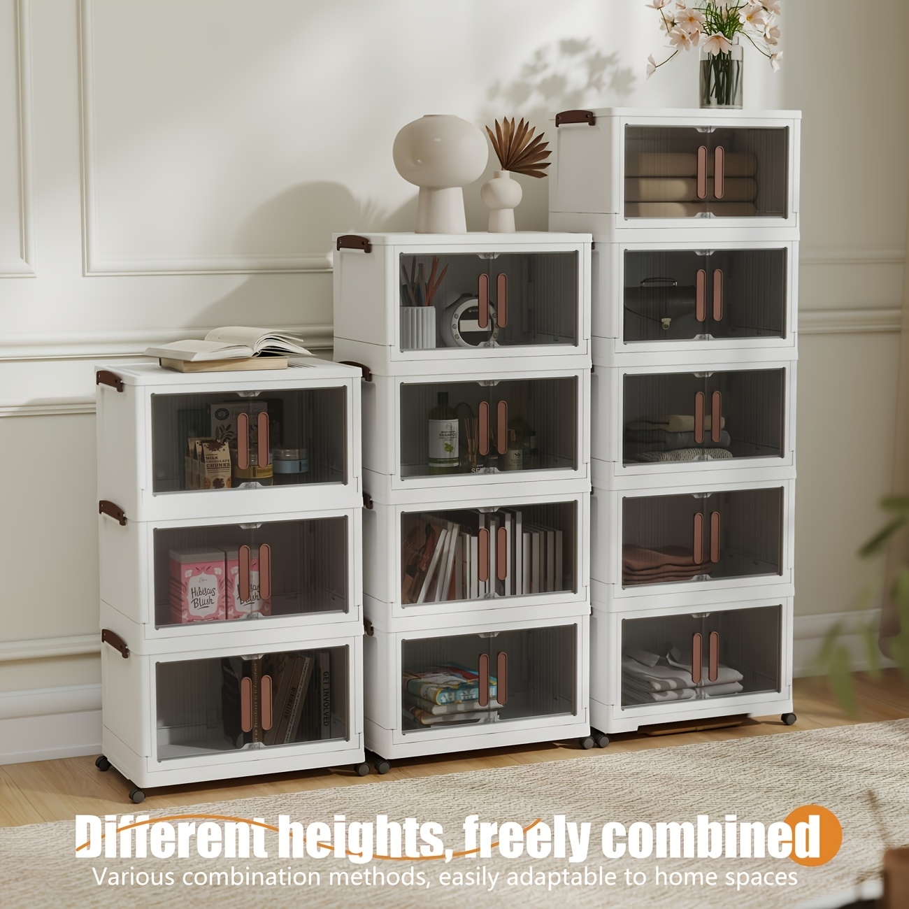 Home Office United Kingdom - us[Large Capacity Foldable]3Tiers/4 Tiers/5 Tier Wheeled