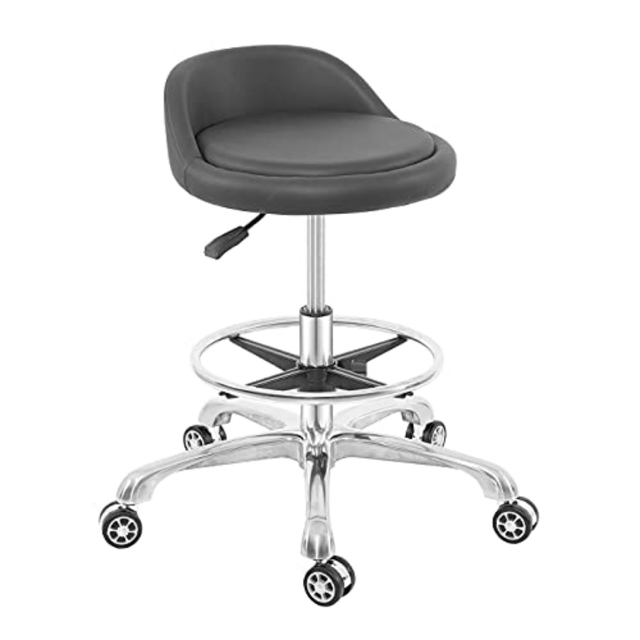 Home Office Chair - Rolling Stool Adjustable Drafting Chair Heavy