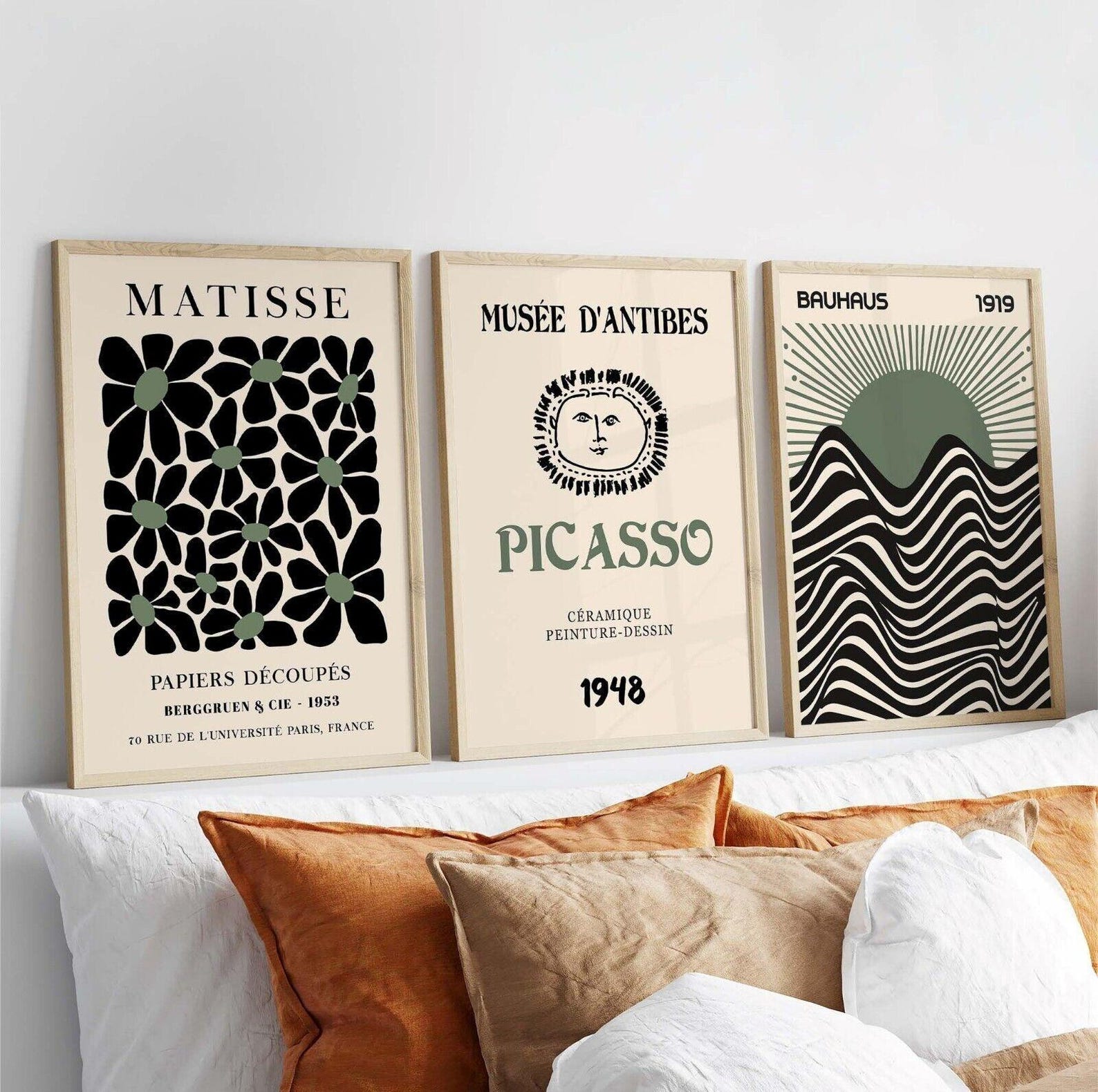 Home Office Furniture - 3pcs/set Retro Matisse Canvas Wall Art