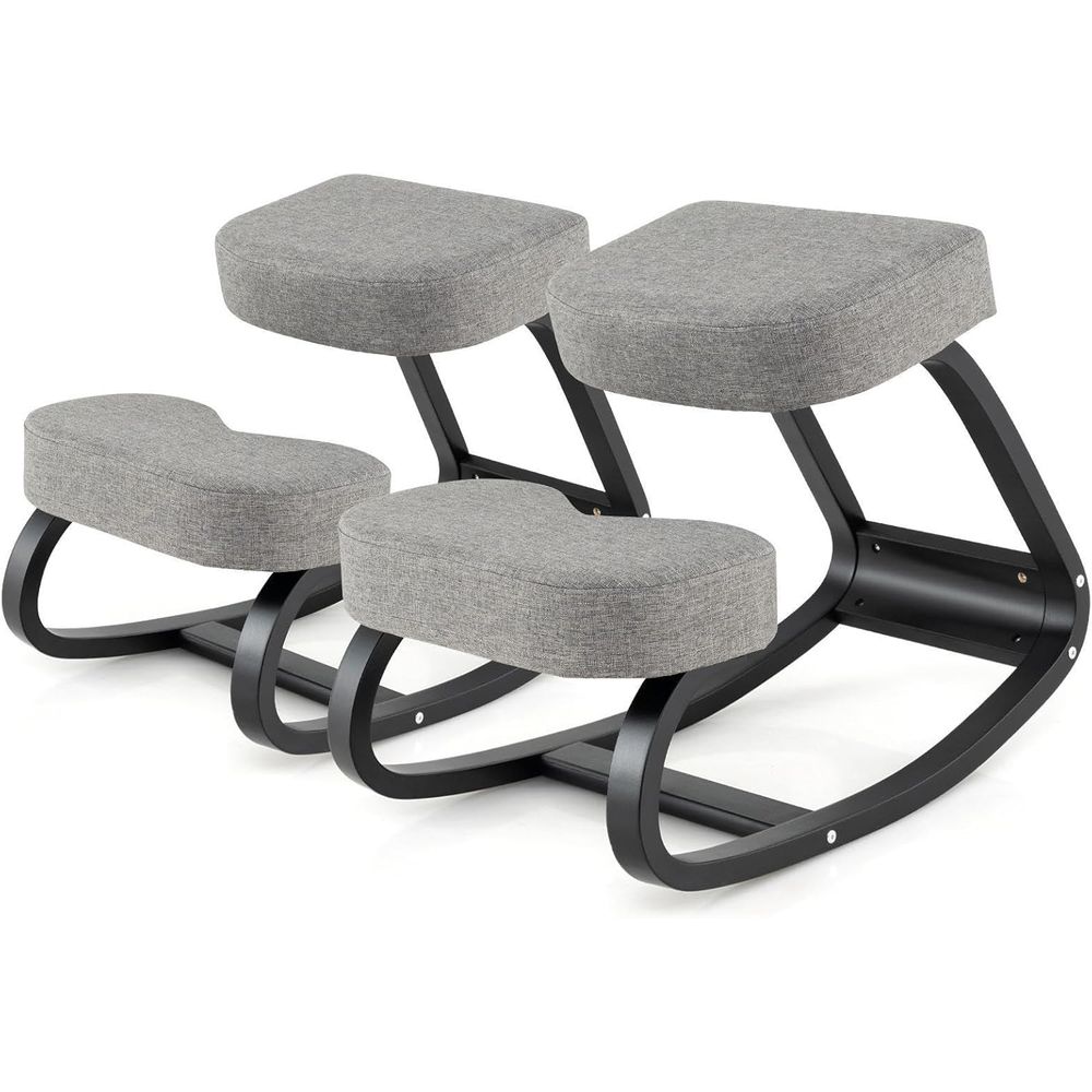 Home Office Chair - Ergonomic Kneeling Chair with Cushion, Rocking
