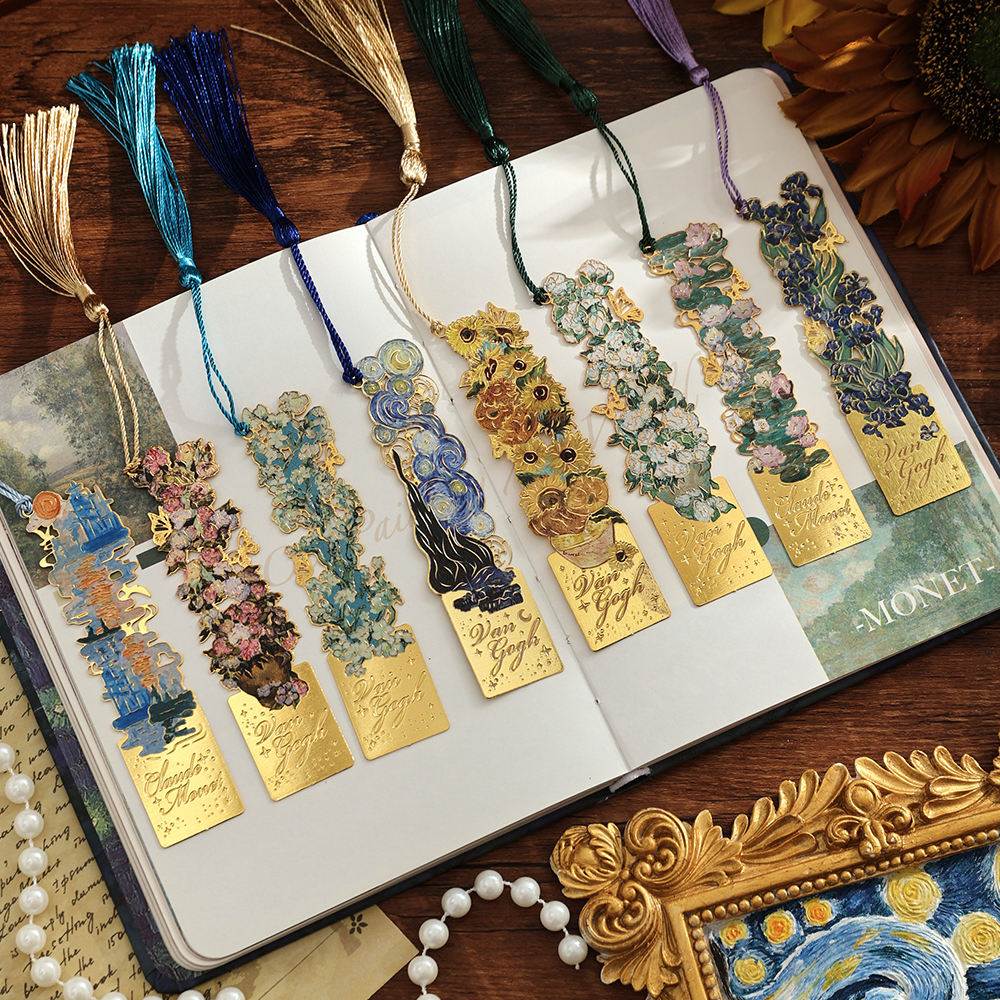 Home Office Student - 1 Pc Vintage Artistic Metal Bookmark,