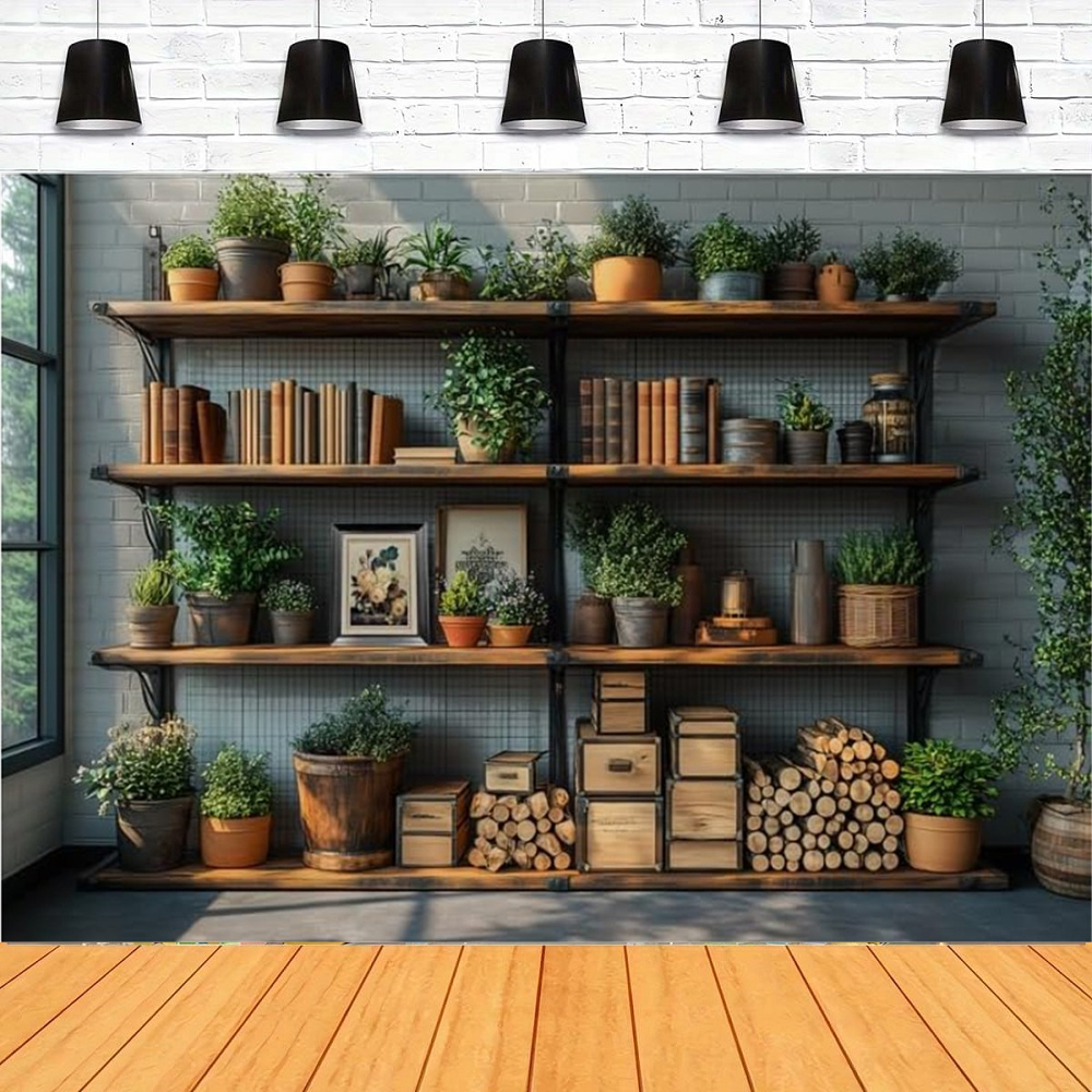 Home Office Zoom Background Free - Podcast Office Photo Photography Backdrop Zoom