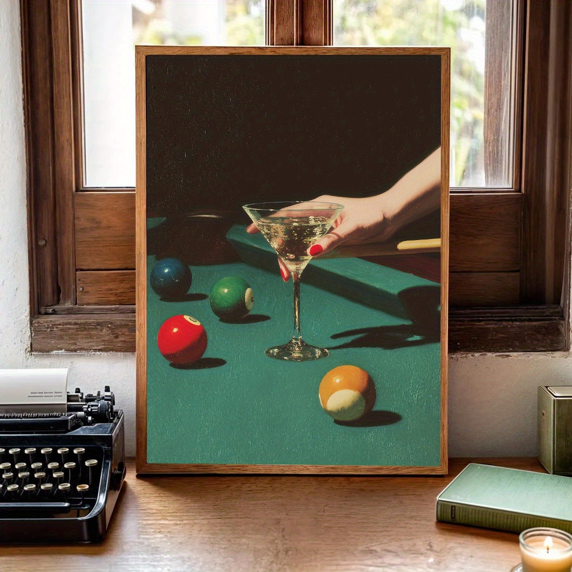 1pc Vintage Billiards Cocktail - Home Office Furniture avaliação e preço