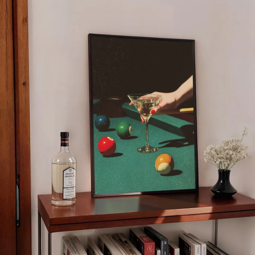 1pc Vintage Billiards Cocktail - Home Office Furniture avaliação e preço