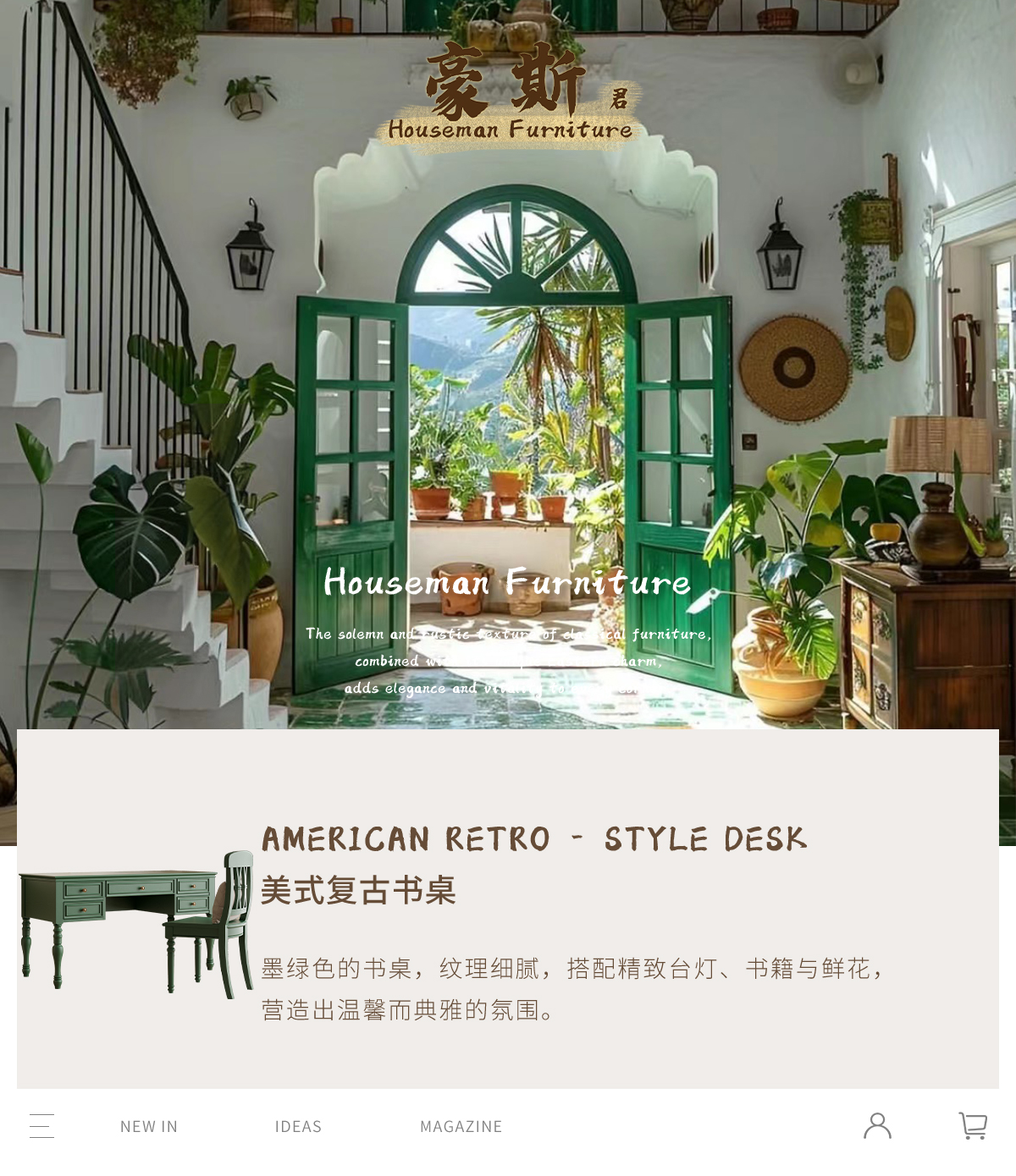 Vintage Style Two-in-One Offic - Home Office With Two Desks avaliação e preço