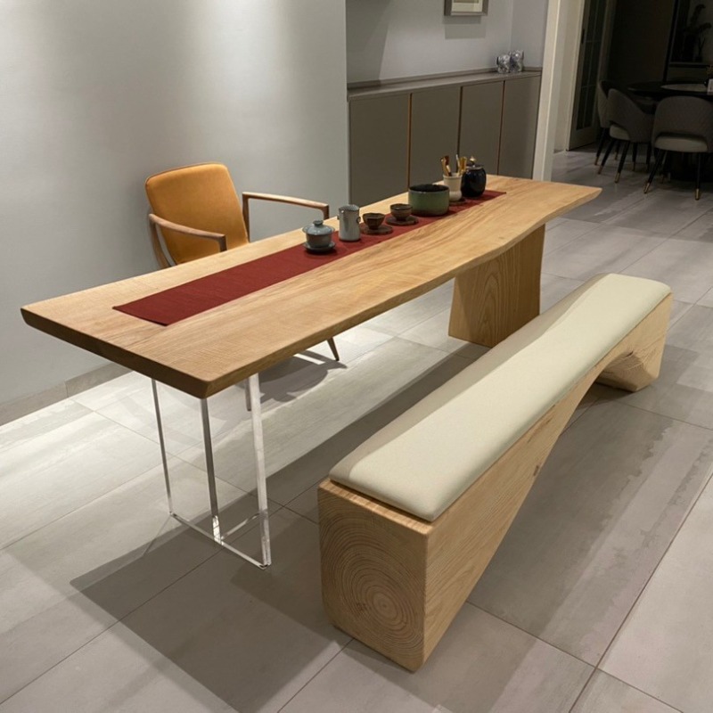 Nordic Solid Wood Acrylic Floa - Home Office Furniture avaliação e preço