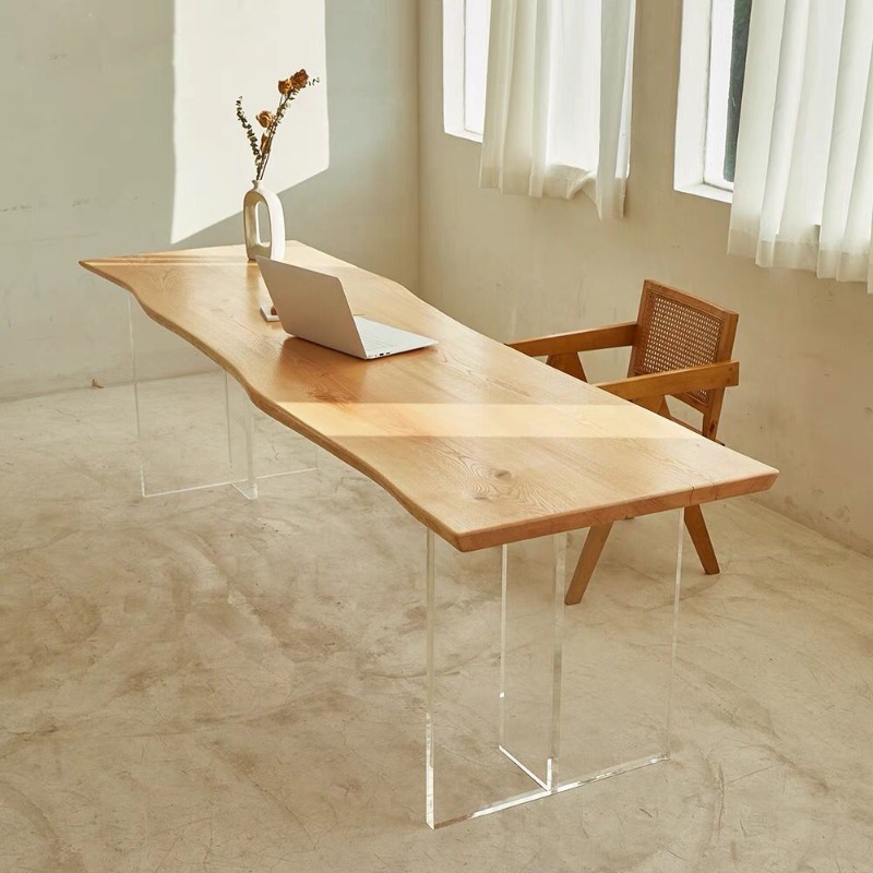 Nordic Solid Wood Acrylic Floa - Home Office Furniture avaliação e preço