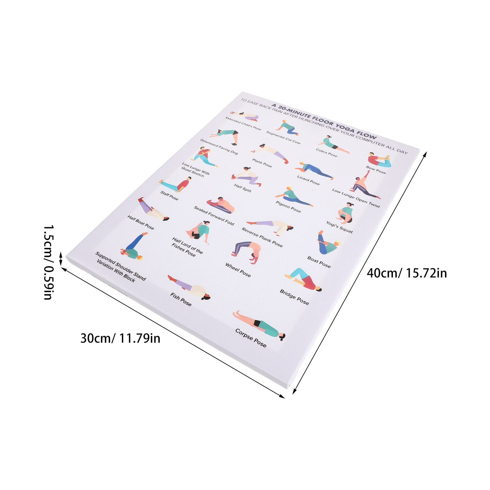 Yoga Poster Wall Art Bundle Mo - Home Office Furniture avaliação e preço