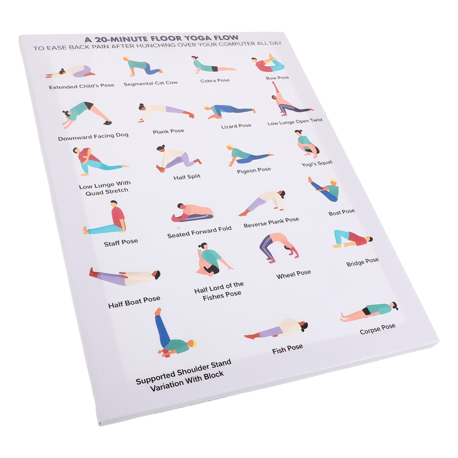 Yoga Poster Wall Art Bundle Mo - Home Office Furniture avaliação e preço