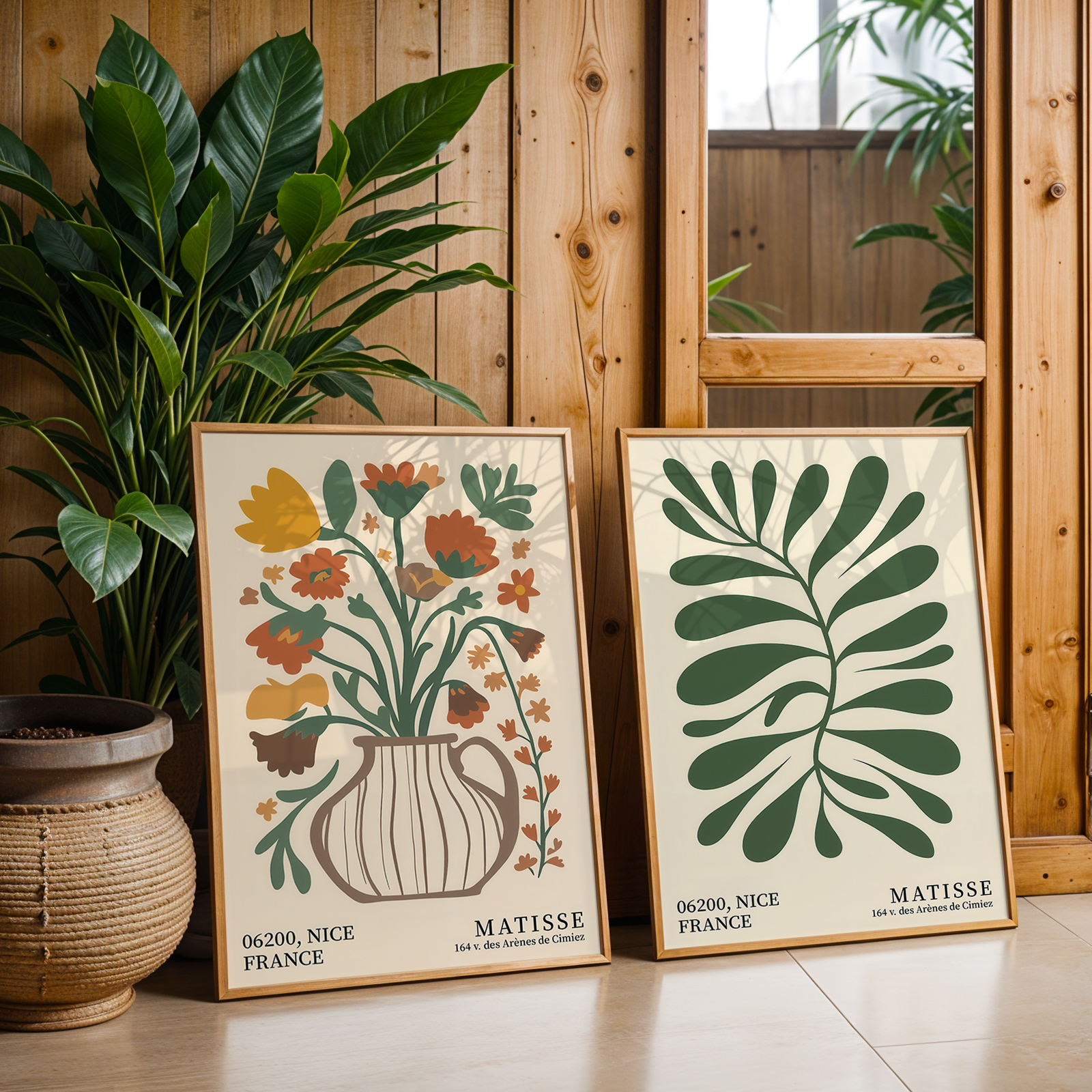 2pcs Green Bohemian Floral Can - Home Office Furniture avaliação e preço