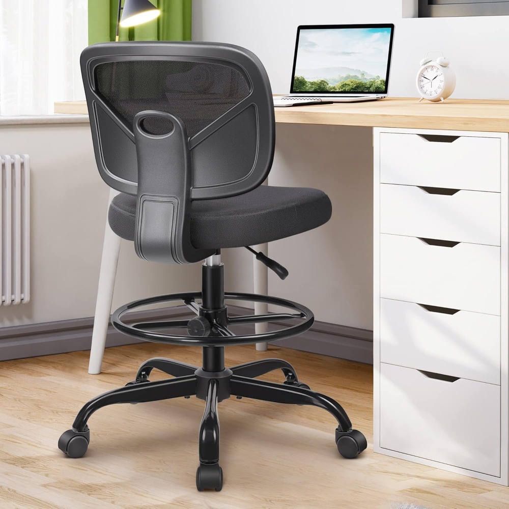 Adjustable Height Drafting Des - Home Office Chair avaliação e preço