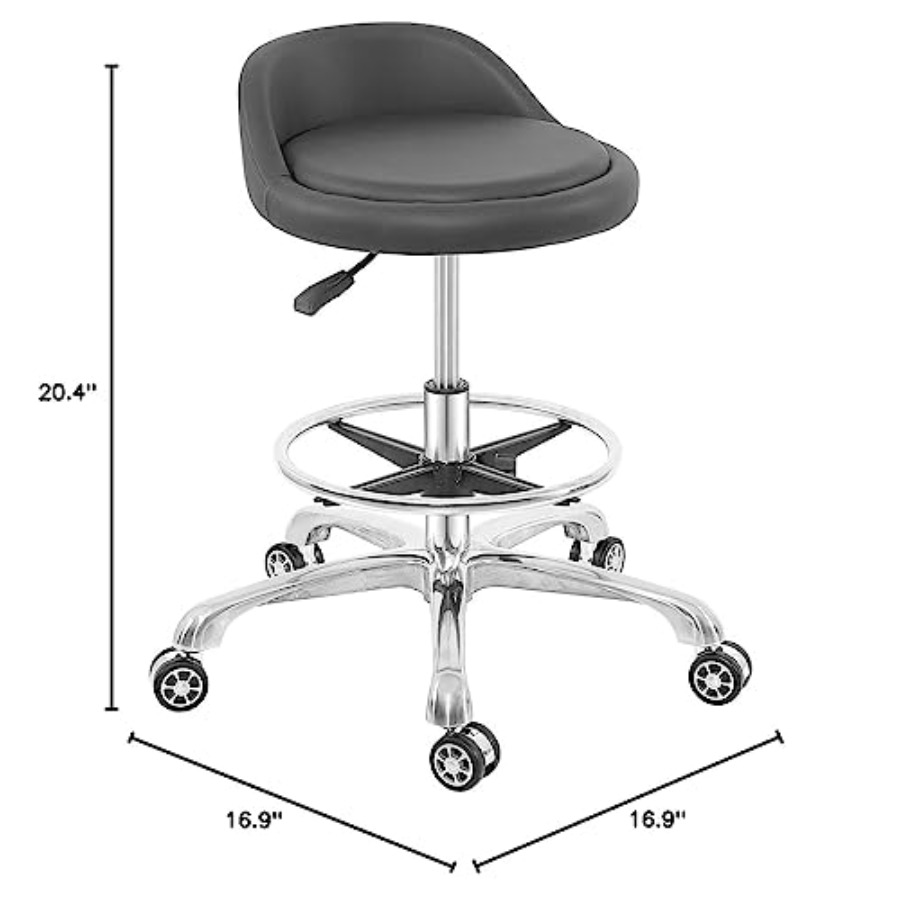 Rolling Stool Adjustable Draft - Home Office Chair avaliação e preço