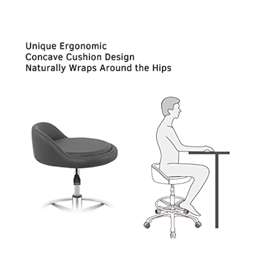 Rolling Stool Adjustable Draft - Home Office Chair avaliação e preço