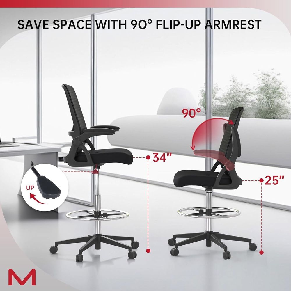 Mesh Backrest Swivel Chair wit - Home Office Chair avaliação e preço