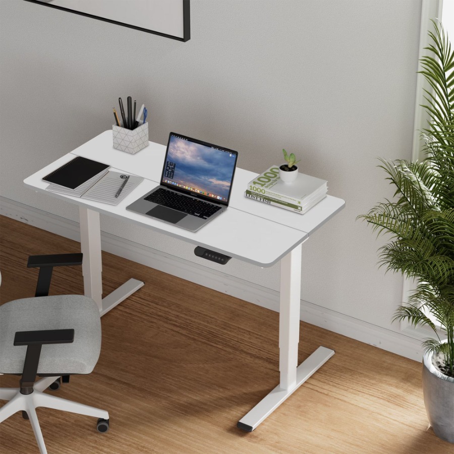 Electric Standing Desk Dual Mo - Home Office With Two Desks avaliação e preço
