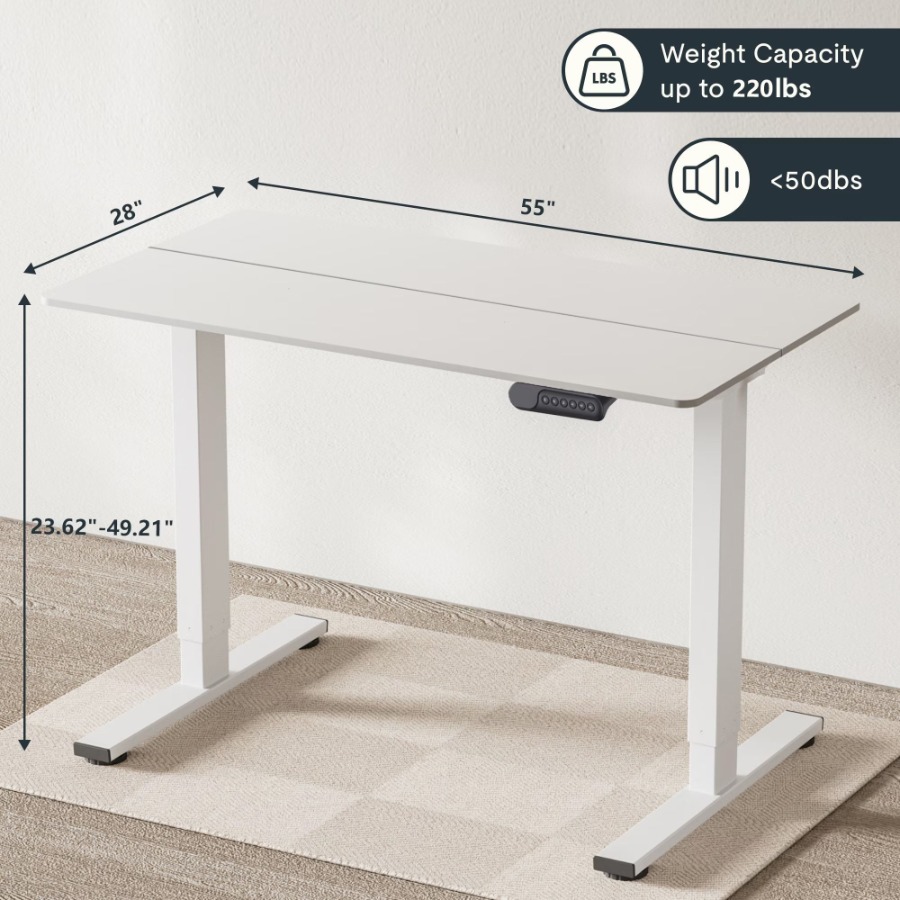Electric Standing Desk Dual Mo - Home Office With Two Desks avaliação e preço