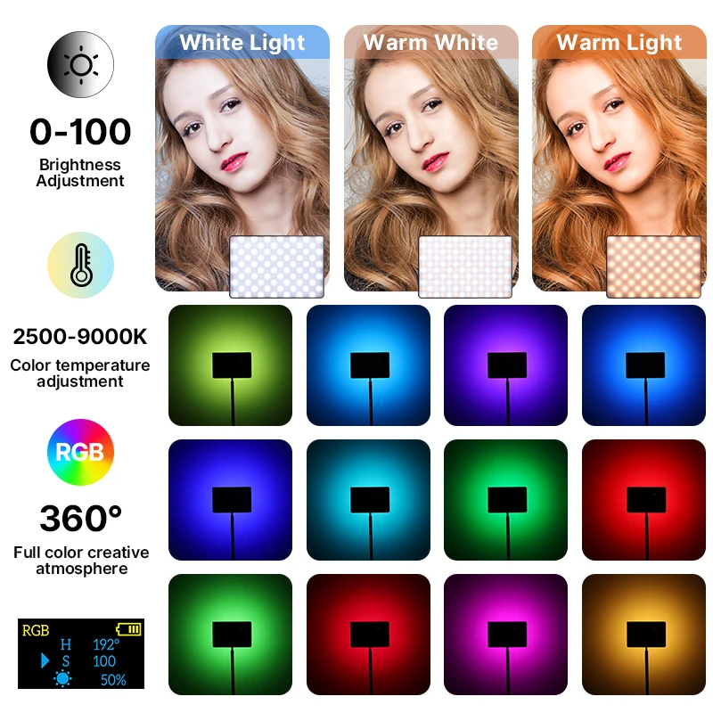 Ulanzi LT003 RGB Video Light F - Zoom Lighting Kit avaliação e preço