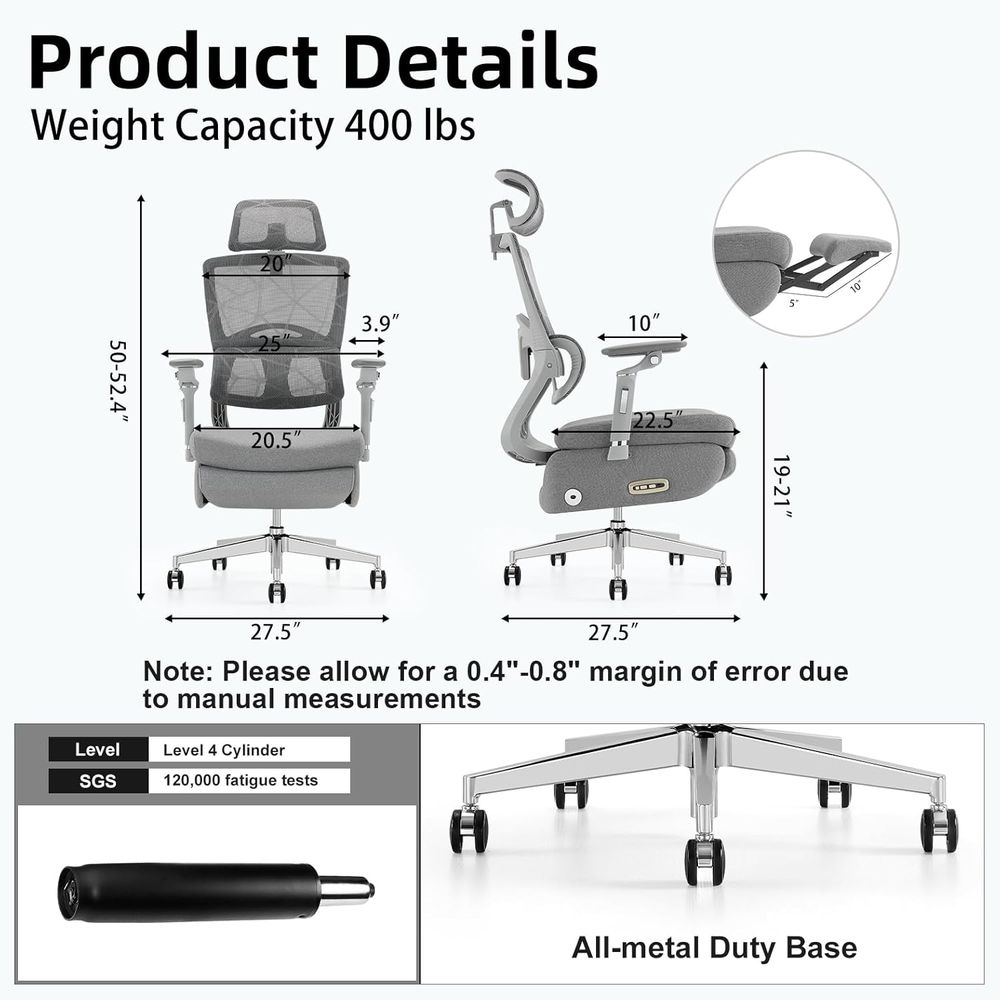 Dual-Motor Ergonomic Office Ch - Home Office Chair avaliação e preço