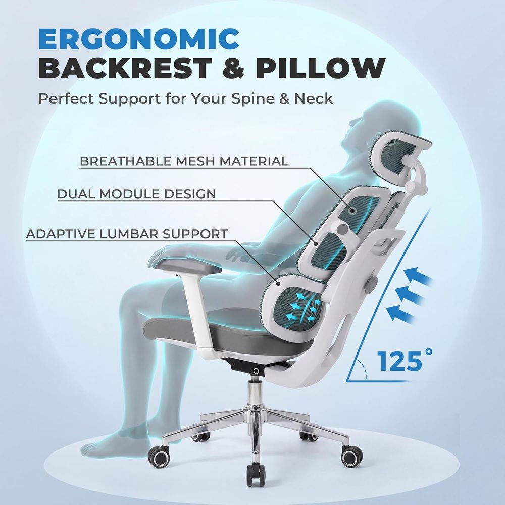 Ergonomic High-Capacity Home M - Home Office Chair avaliação e preço