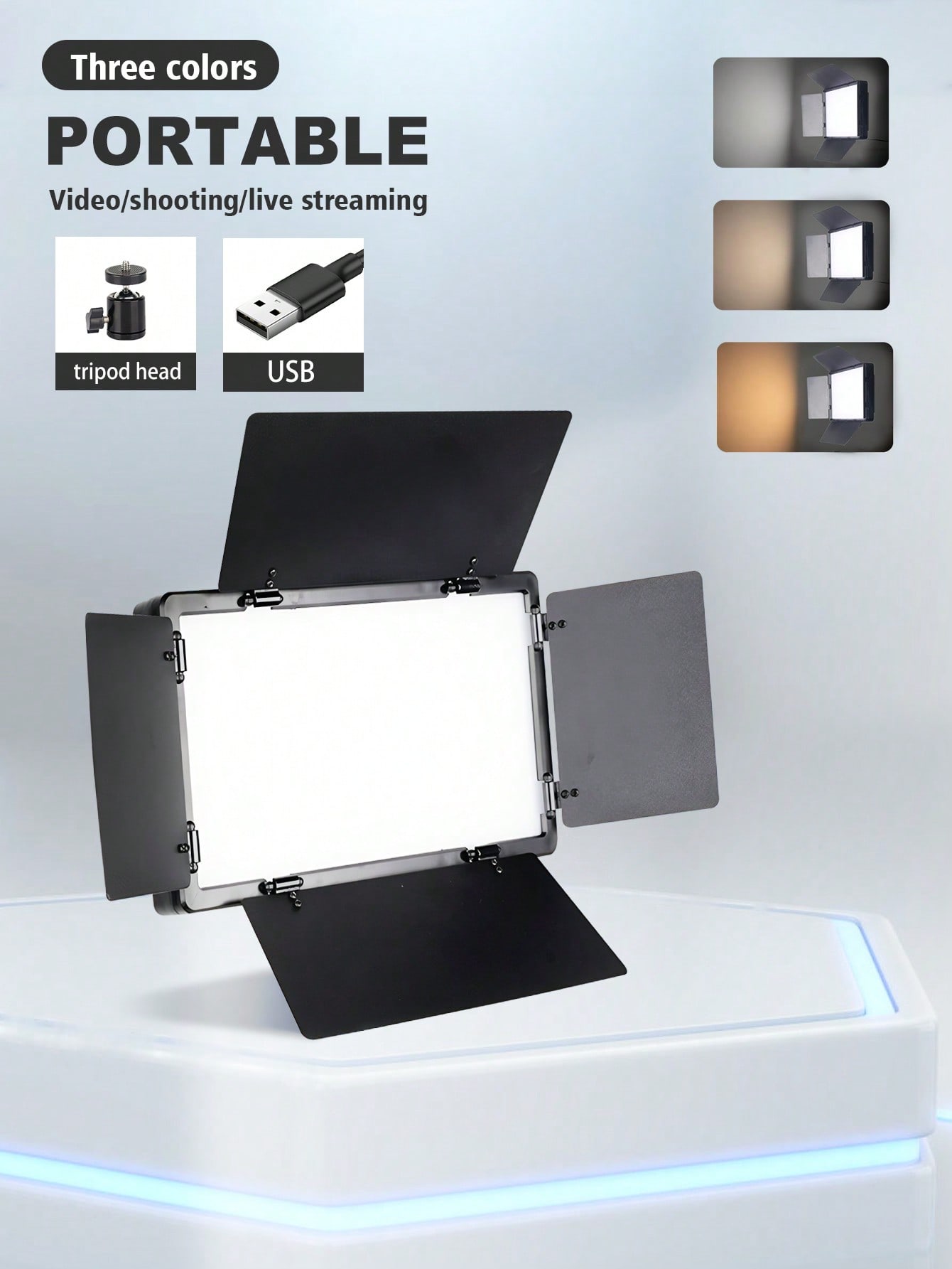10 Inch Square 3-Color LED Fil - Zoom Lighting Kit avaliação e preço