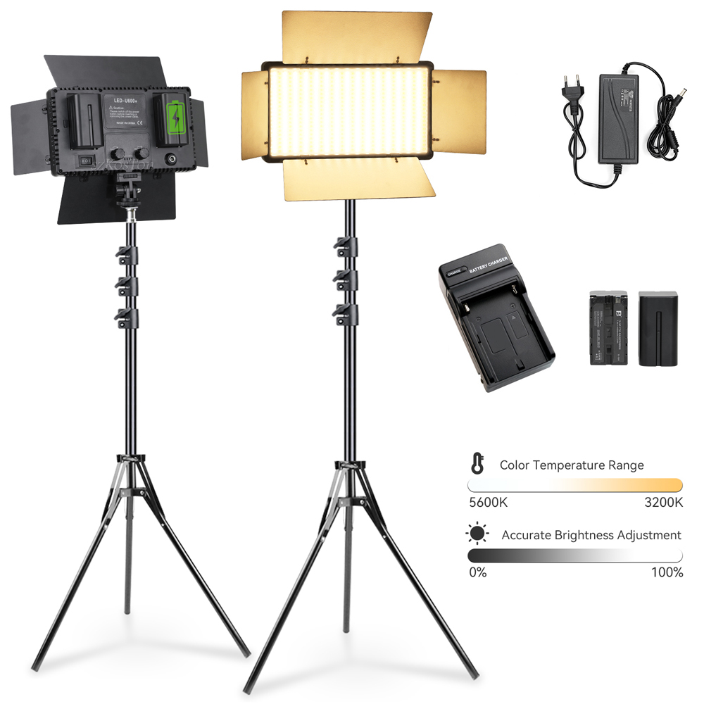 U600 LED Photo Studio Light fo - Zoom Lighting Kit avaliação e preço