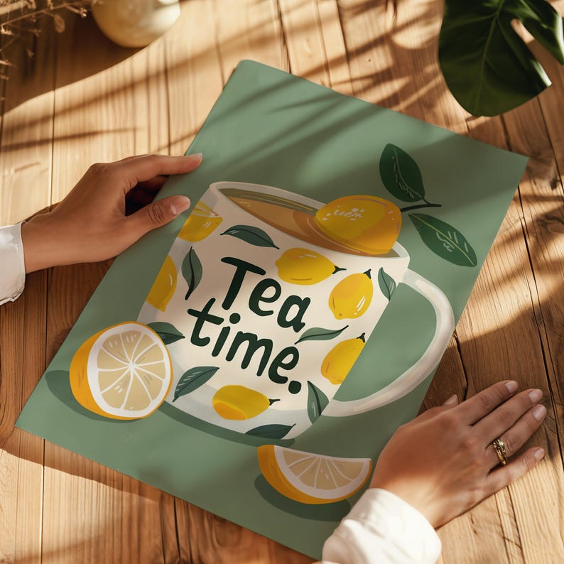 Modern Lemon Tea Time Aestheti - Home Office Furniture avaliação e preço
