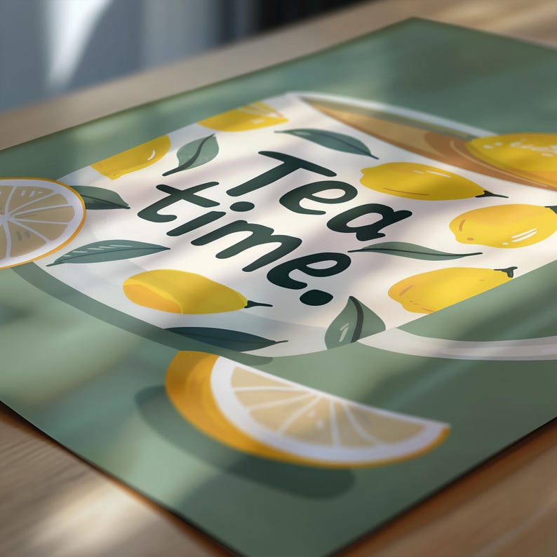 Modern Lemon Tea Time Aestheti - Home Office Furniture avaliação e preço