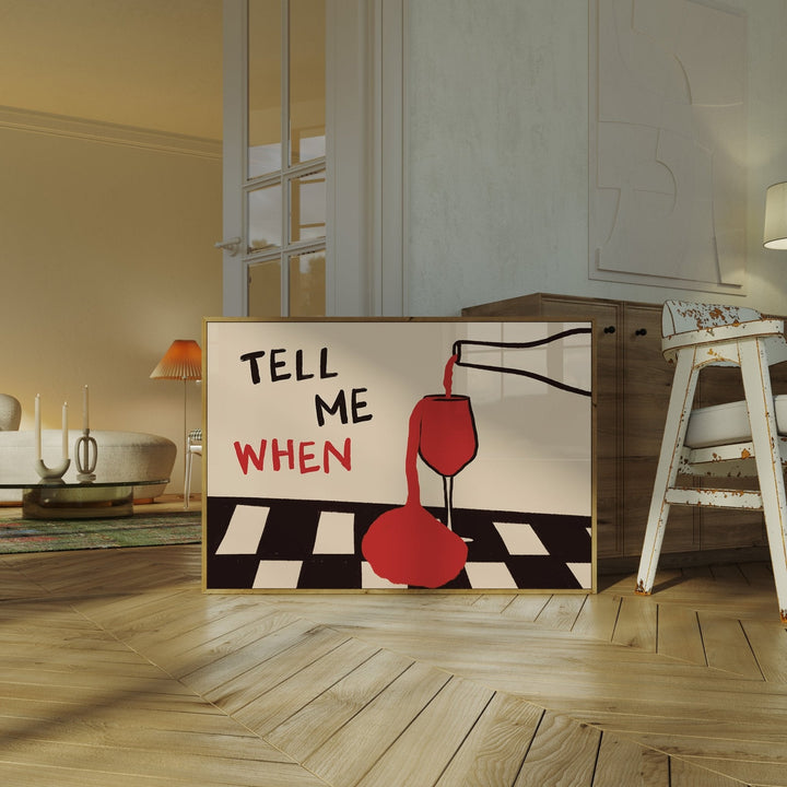Vintage Tell Me When Drink Can - Home Office Furniture avaliação e preço