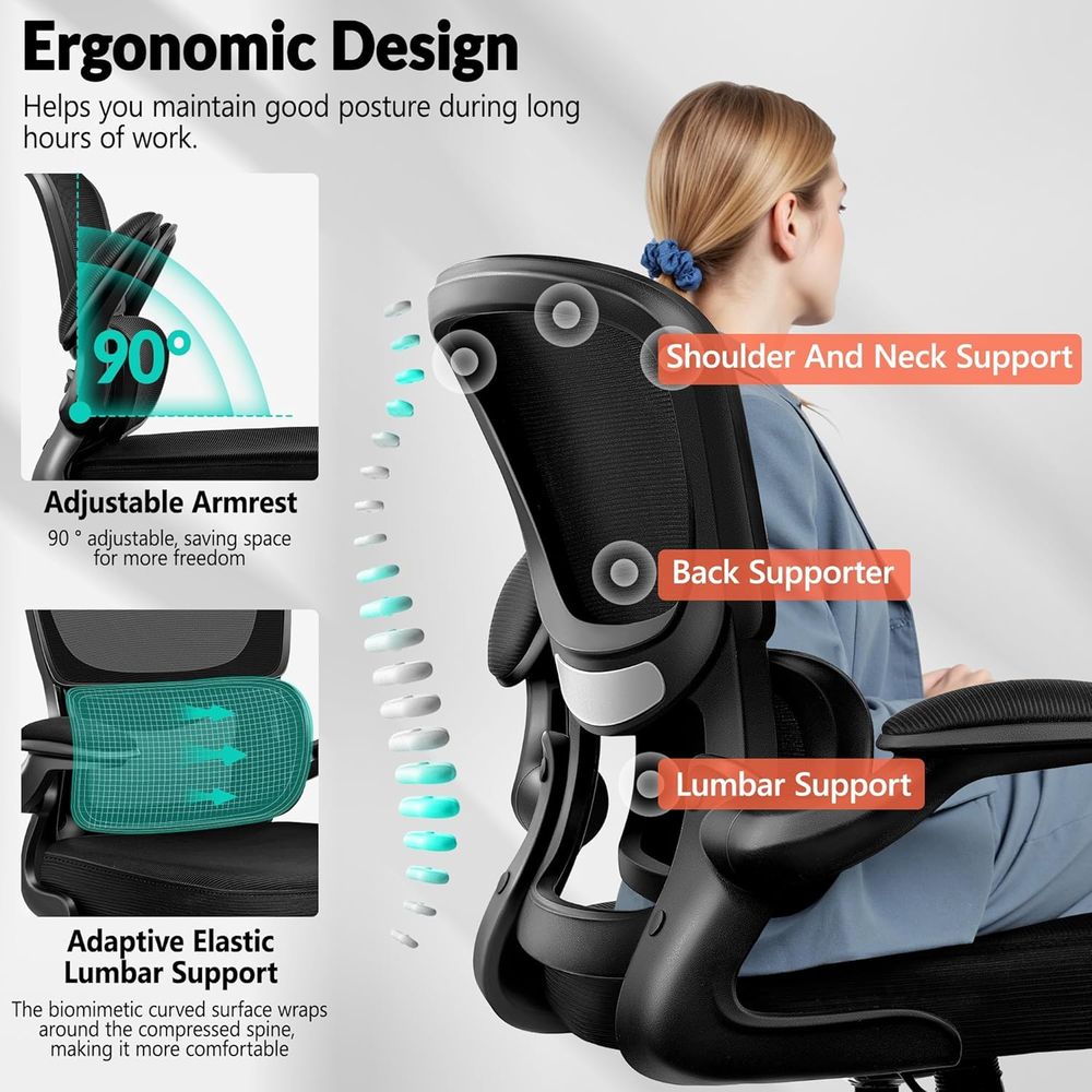Ergonomic Breathable Mesh Desk - Home Office Chair avaliação e preço