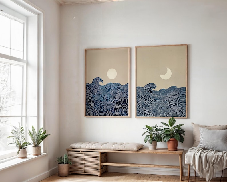 2pcs Japandi Minimalist Moon C - Home Office For Two avaliação e preço