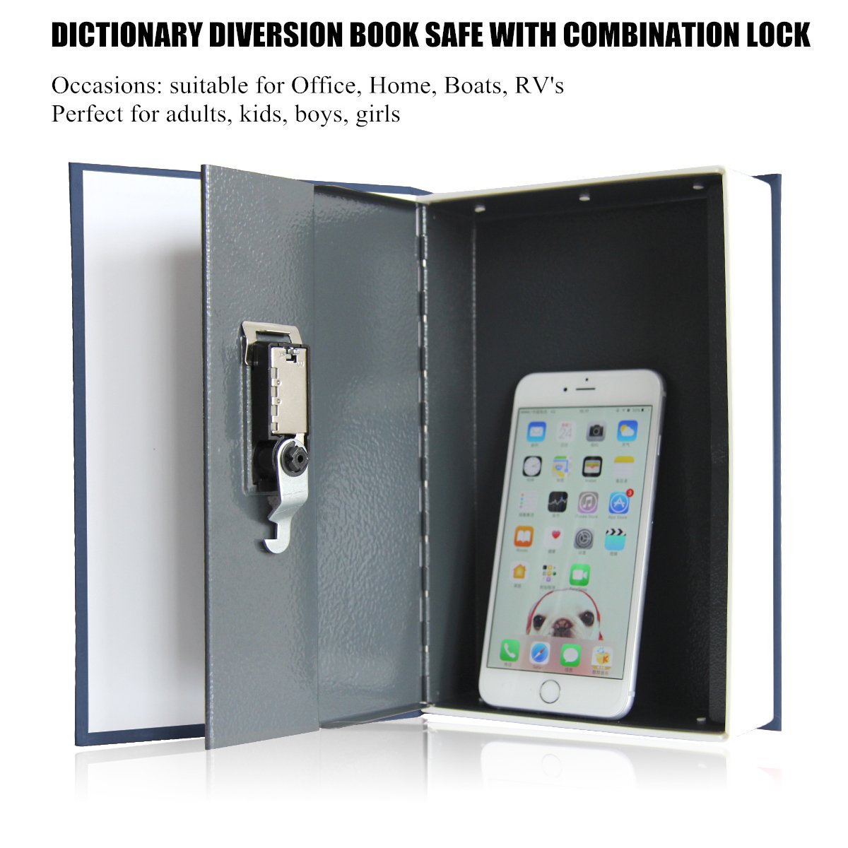 Book Safe with Combination Loc - Home Office Dictionary avaliação e preço