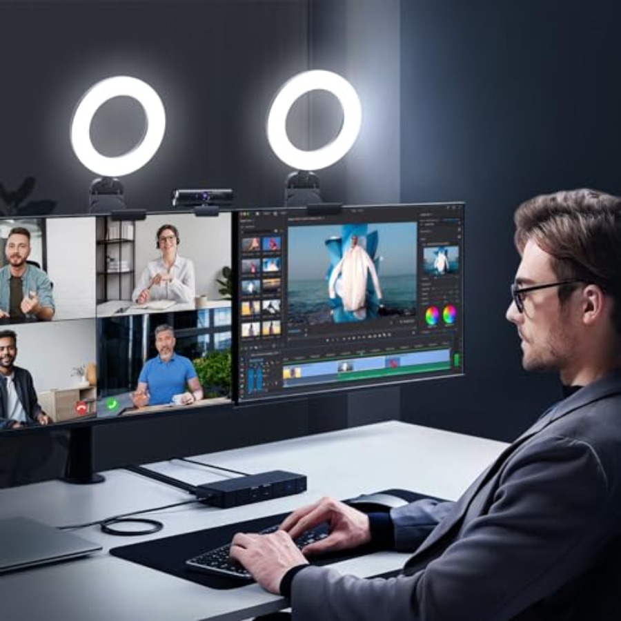 2Packs-Ring Light for Computer - Zoom Lighting Kit avaliação e preço