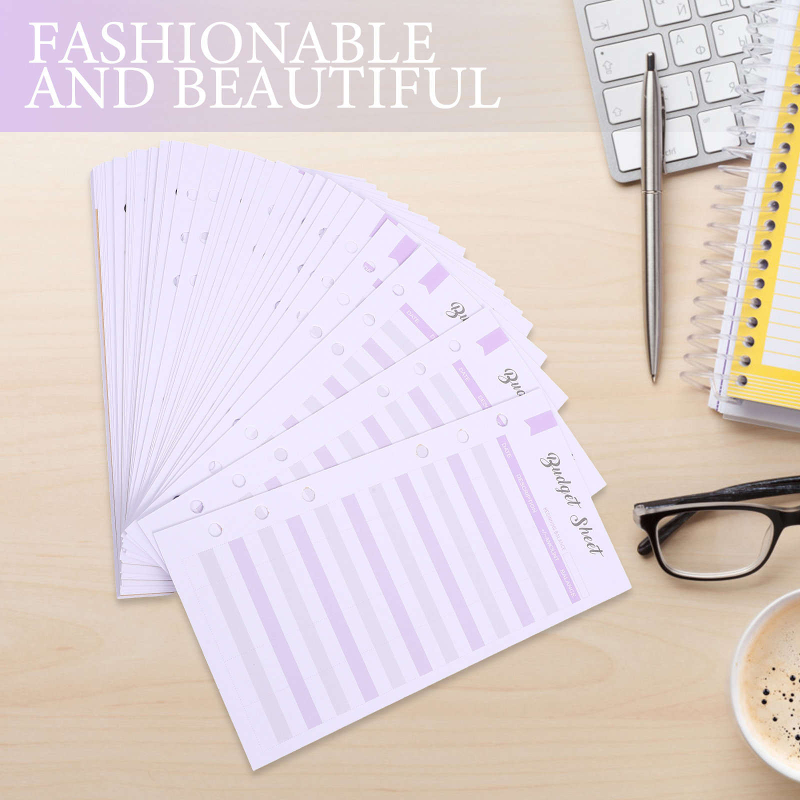 60Pcs Budget Sheets Paper Budg - Home Office Expenses avaliação e preço