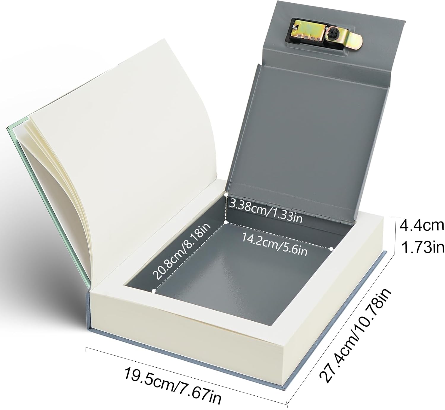 Decorative Book Safe with Comb - Home Office Passport avaliação e preço