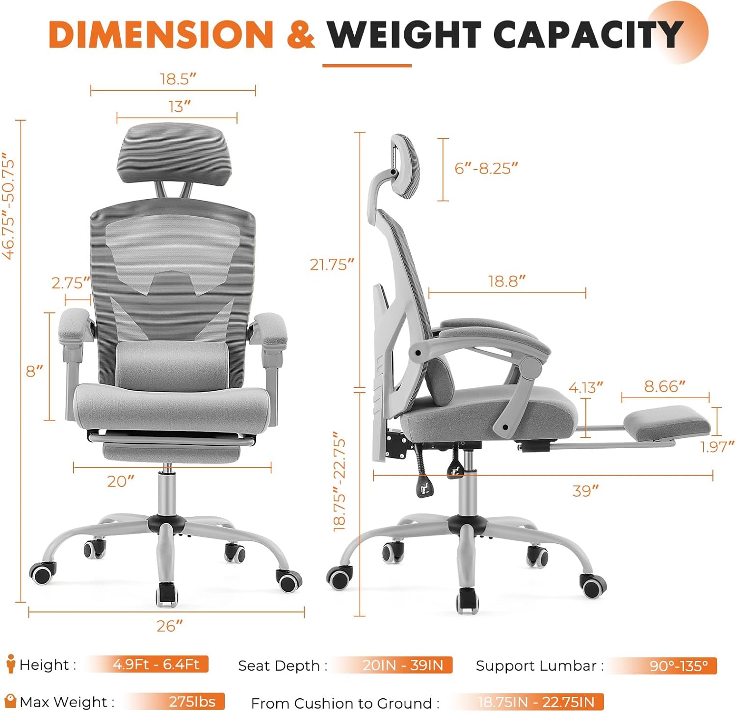 Ergonomic High-Back Mesh Offic - Home Office Chair avaliação e preço