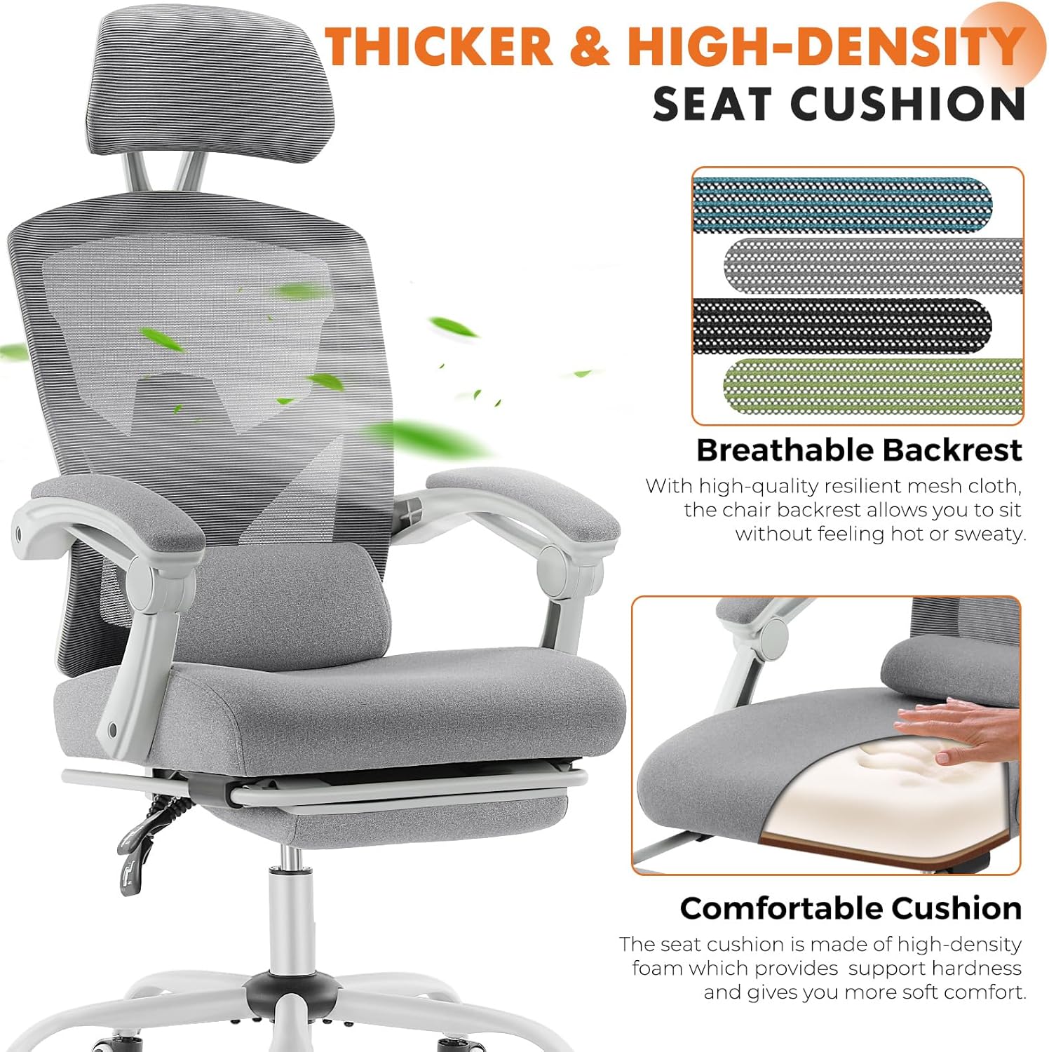 Ergonomic High-Back Mesh Offic - Home Office Chair avaliação e preço