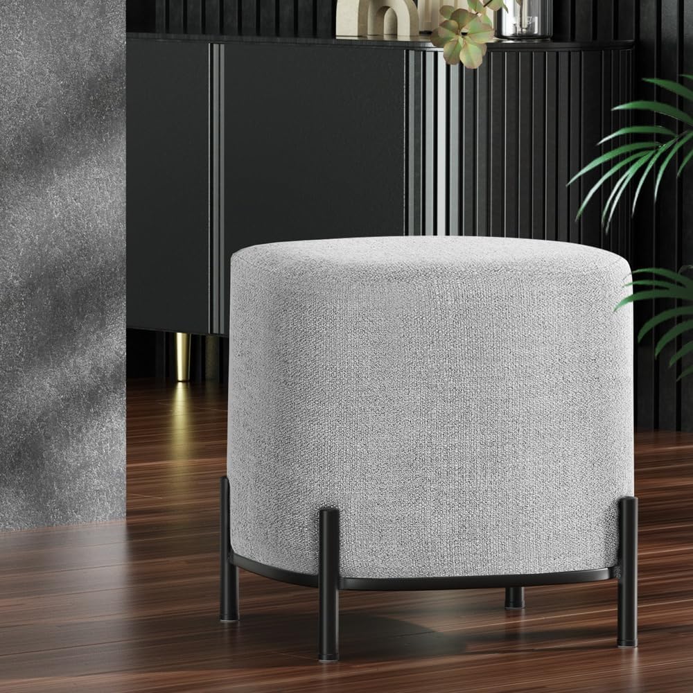 **/Ottoman, Round Footstool Lo - Home Office Furniture avaliação e preço