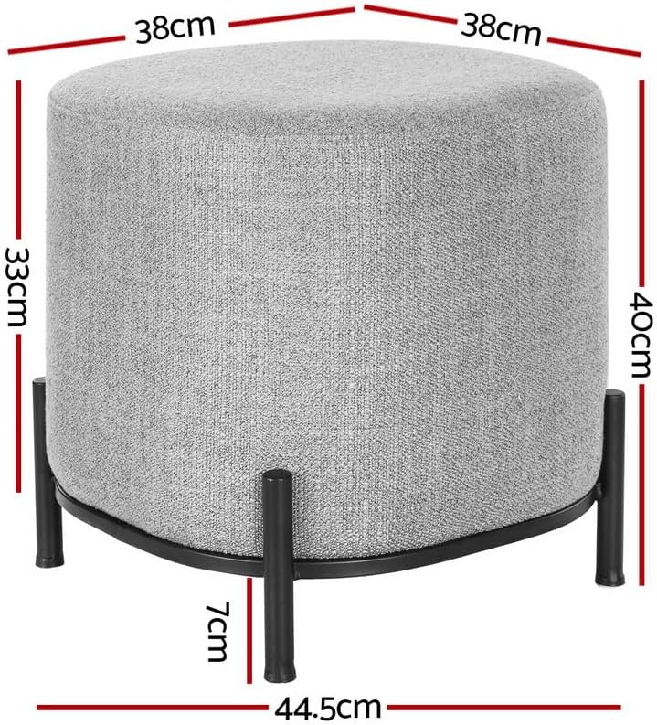 **/Ottoman, Round Footstool Lo - Home Office Furniture avaliação e preço