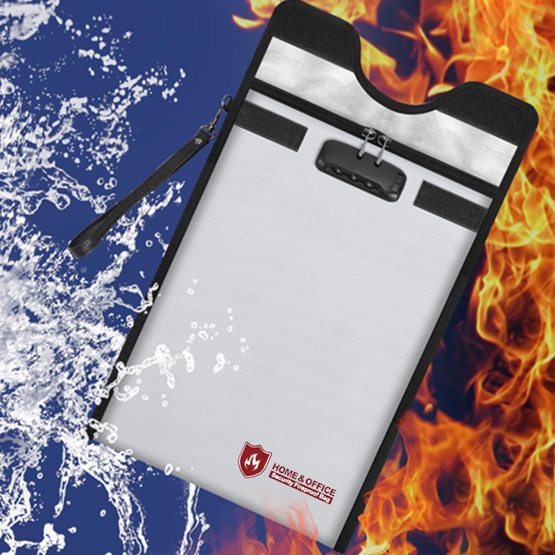 A4 Fireproof File Bag Waterpro - Home Office Passport avaliação e preço