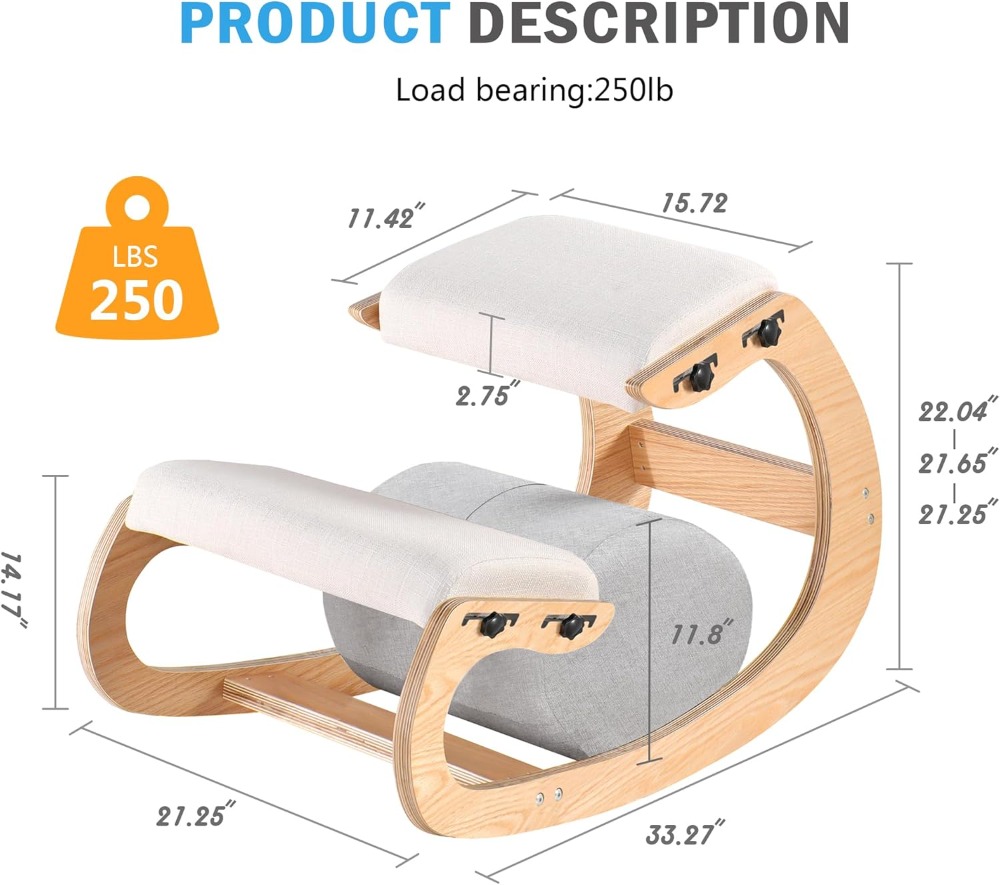 Adjustable Kneeling Chair, Erg - Home Office Chair avaliação e preço