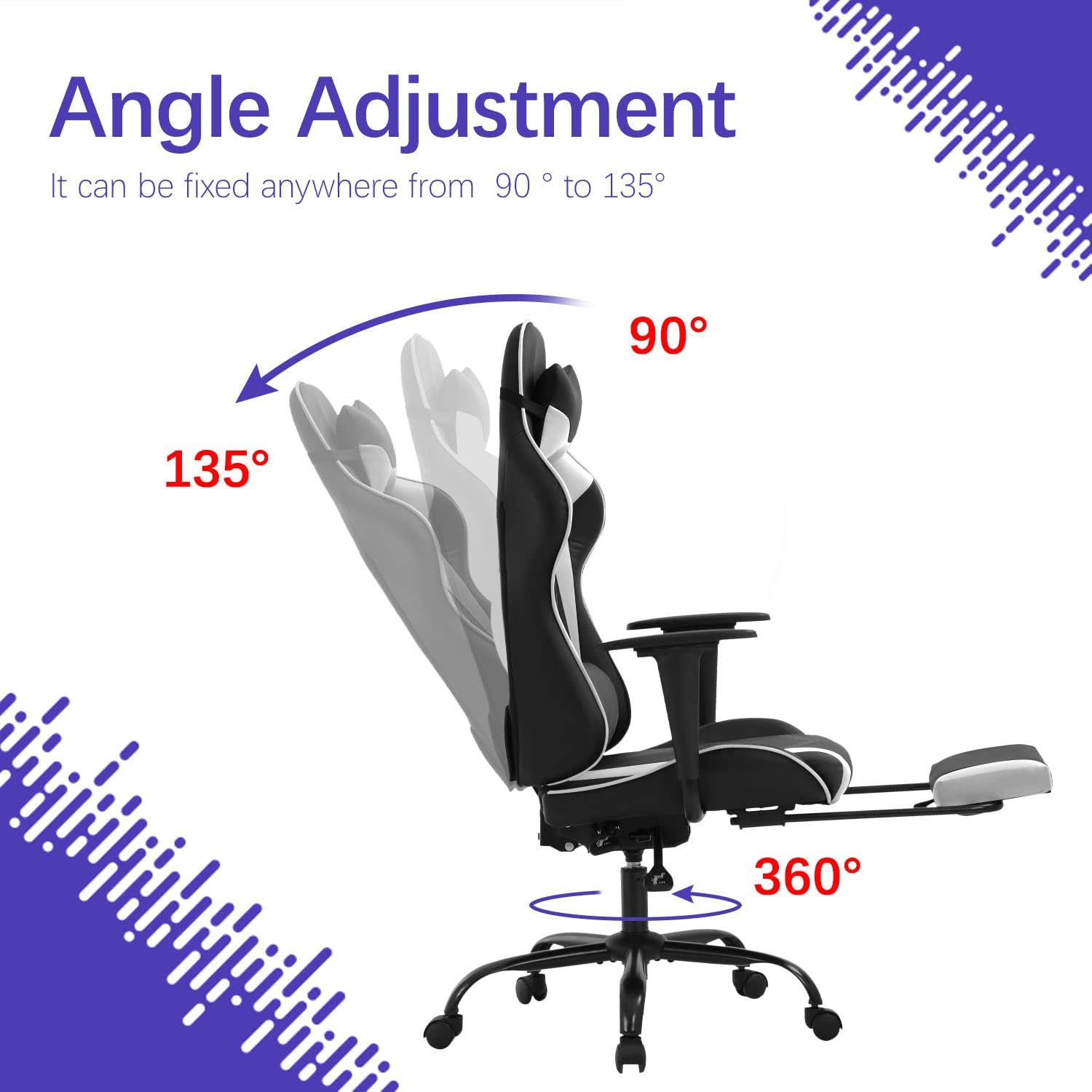 Ergonomic Gaming Chair with Fo - Home Office Chair avaliação e preço