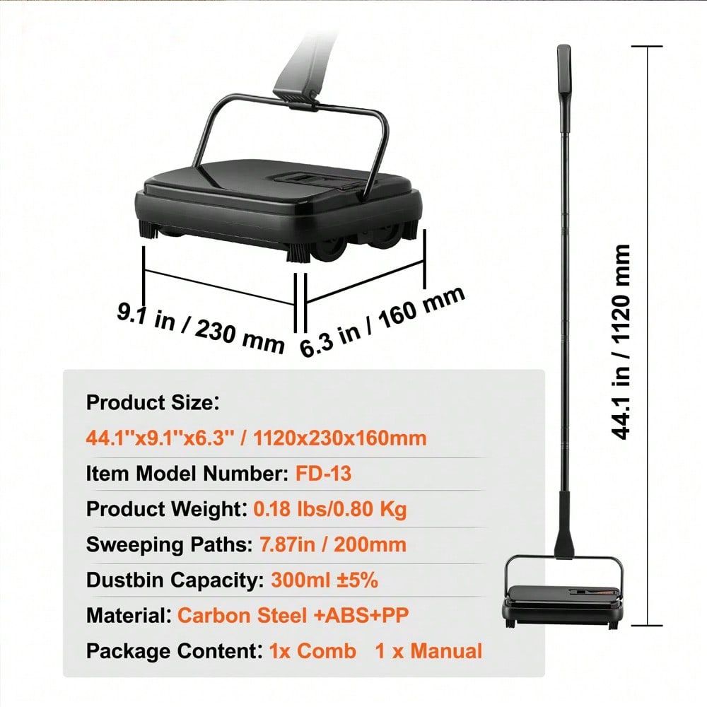 Sweeper, 7.87 In Sweeping Path - Home Office Rug avaliação e preço