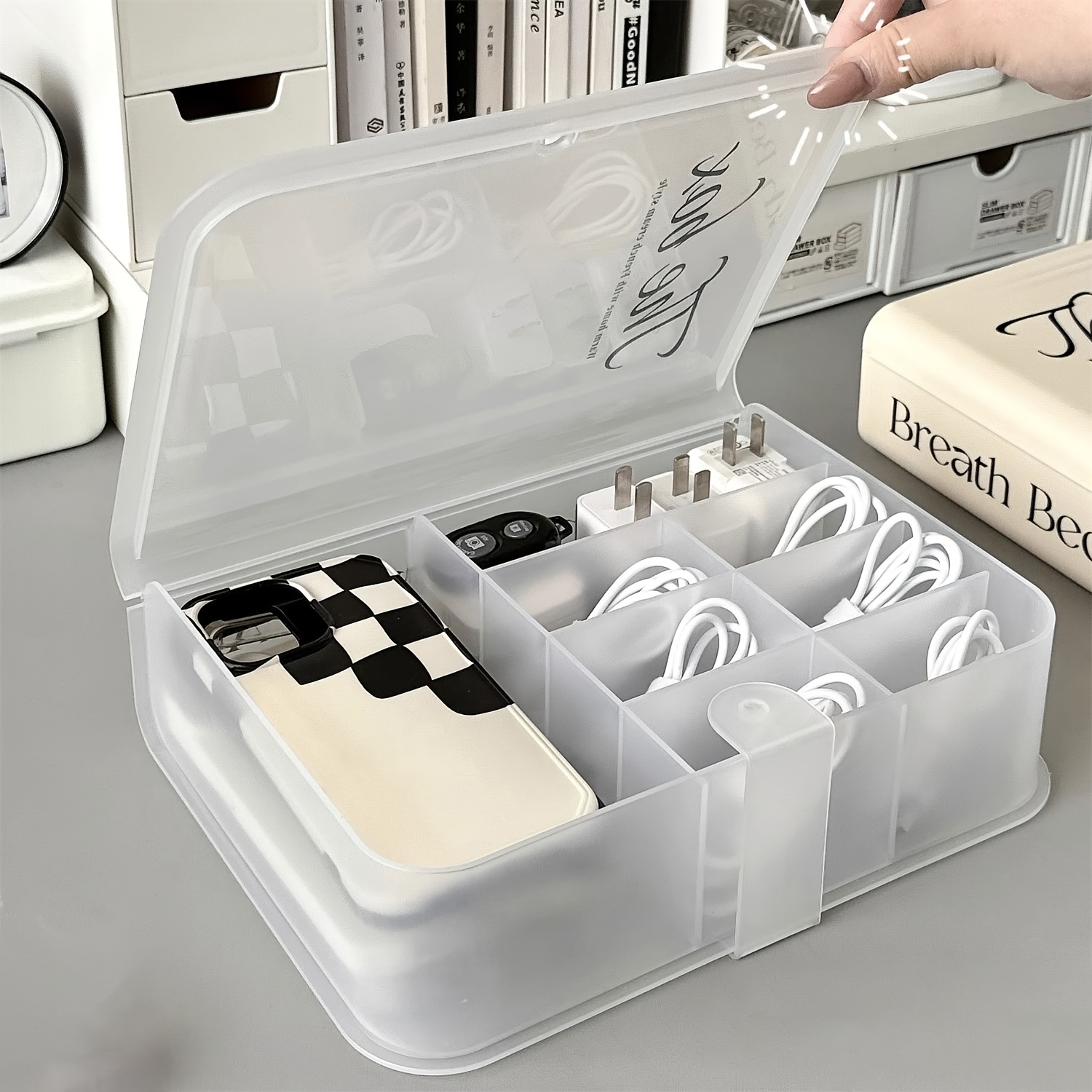 Wire Finishing Box - Desktop S - Home Office Rug avaliação e preço