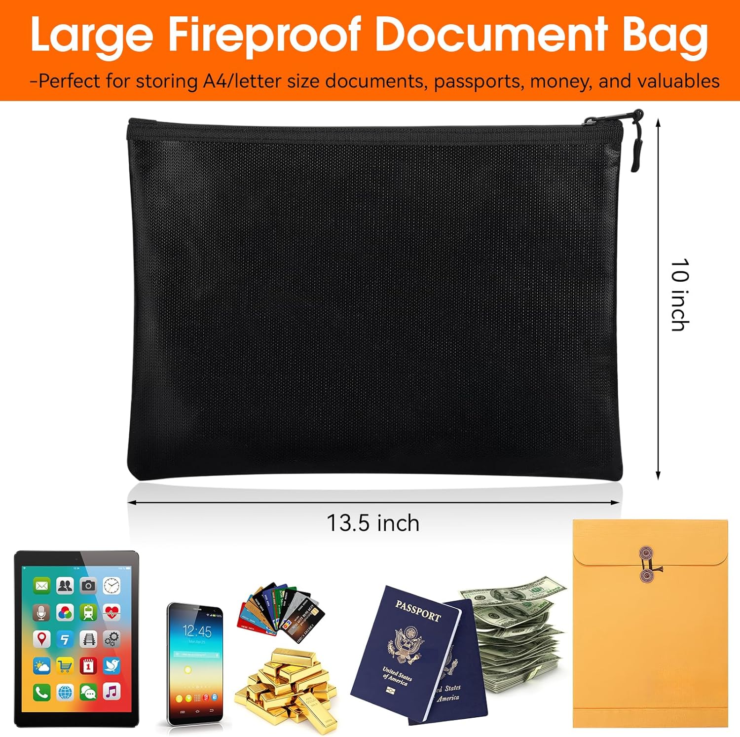 Fireproof Document Bag (10