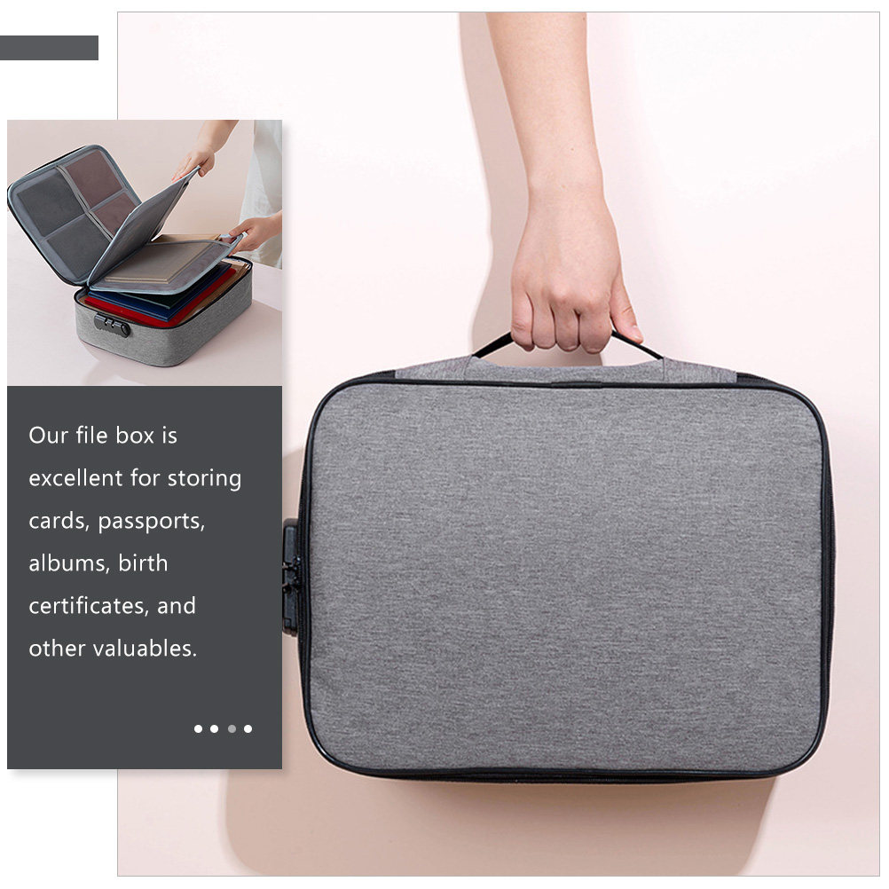 Portable Document Lock Box wit - Home Office Passport avaliação e preço
