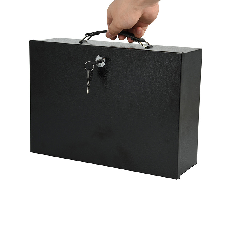 Locked iron box Cash box Docum - Home Office Passport avaliação e preço