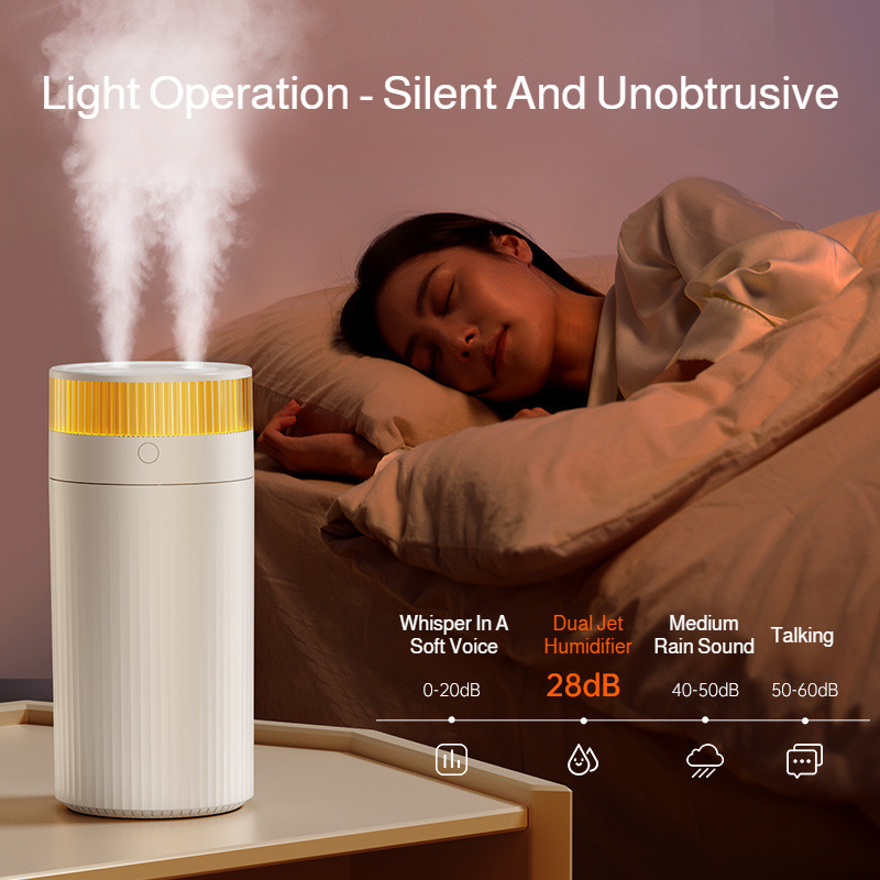 Dual Spray Mist Air Humidifier - Home Office With Two Desks avaliação e preço