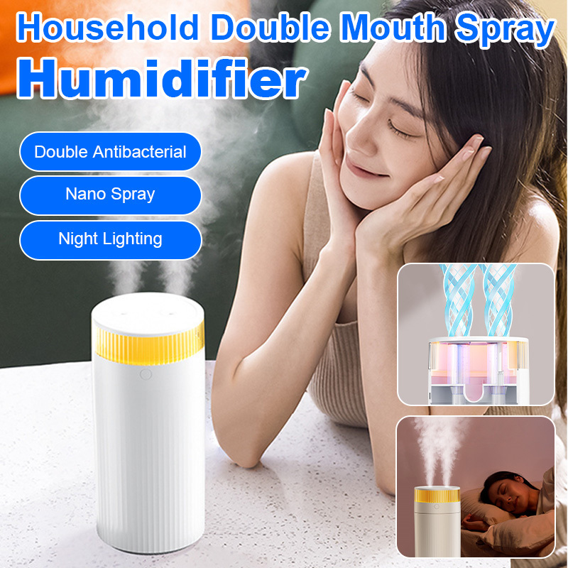 Dual Spray Mist Air Humidifier - Home Office With Two Desks avaliação e preço