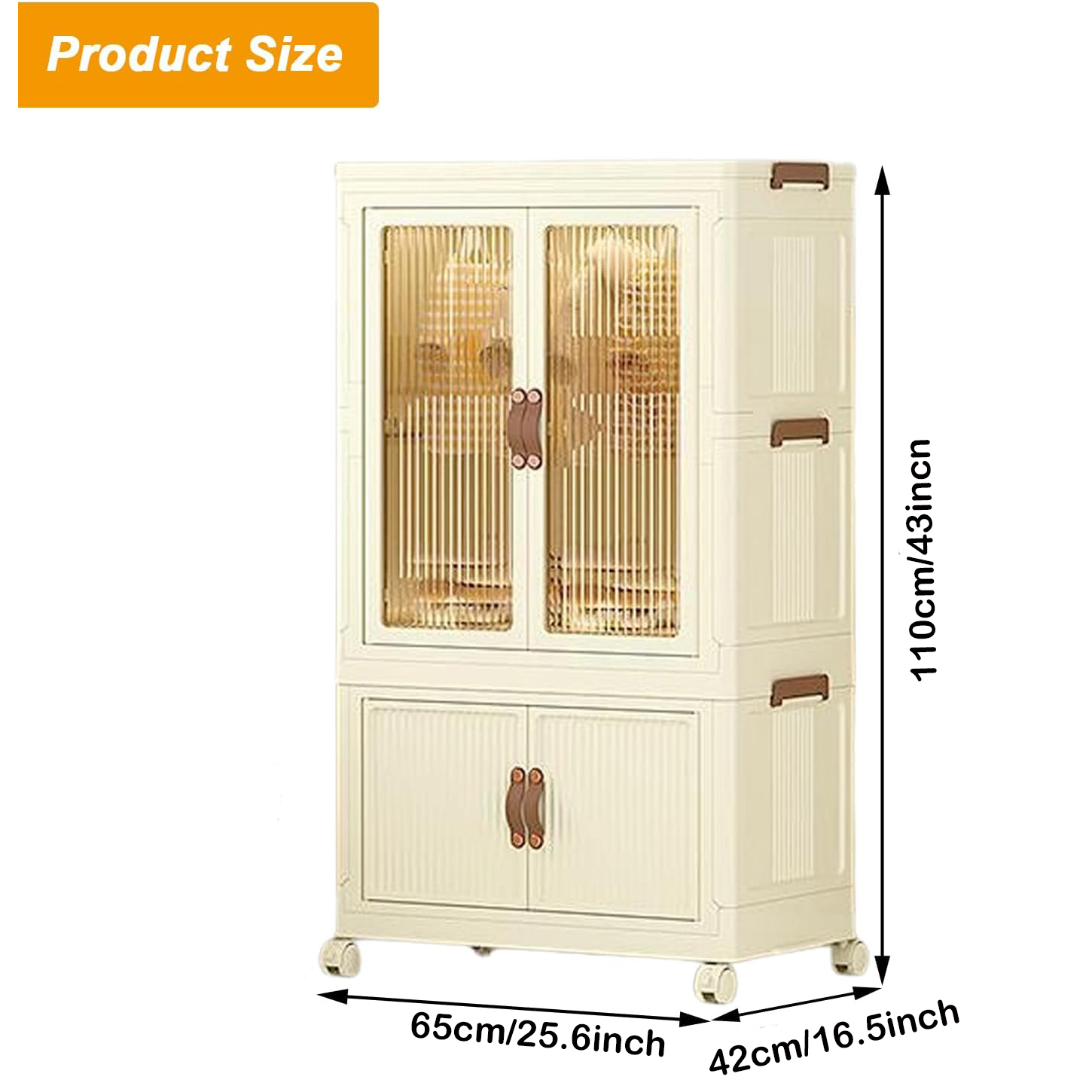 Foldable Wardrobe Cabinet with - Home Office Furniture avaliação e preço