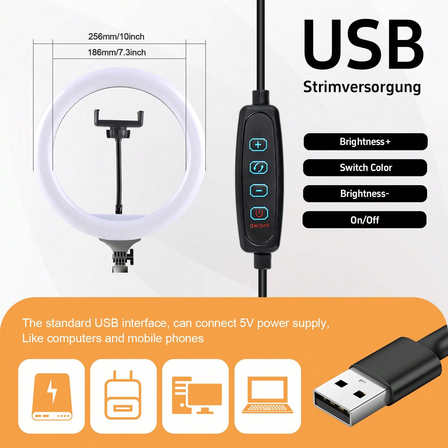 10 Inch 3 Color Dimmable LED R - Zoom Lighting Kit avaliação e preço